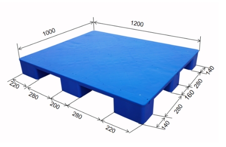 TH1210九腳平板塑料托盤